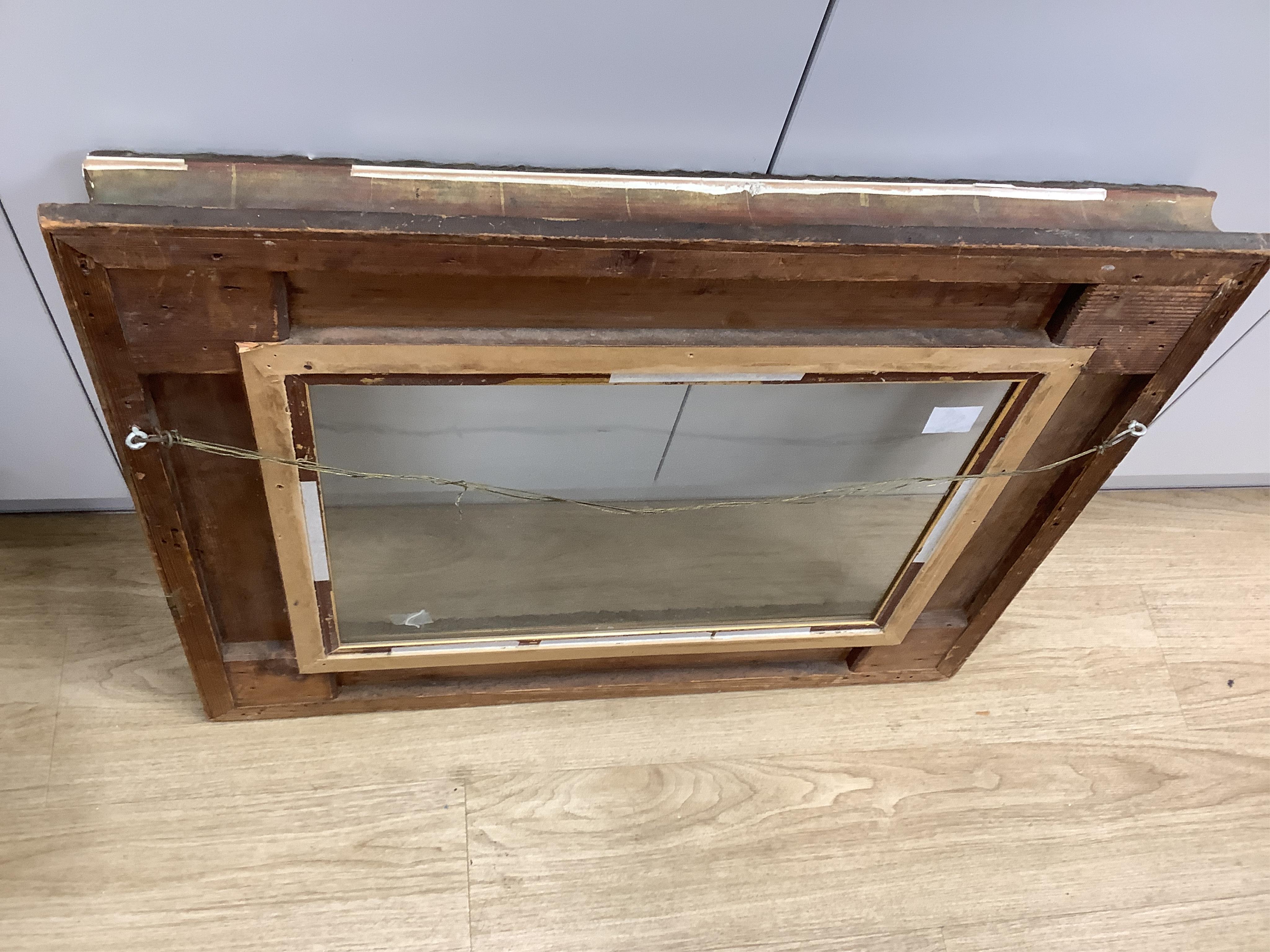 A 19th century gilt wood frame, internal measurement 37 x 52cm
